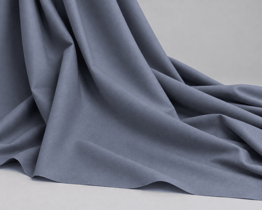 Steel Grey - Thailand Wash N Wear - Wazir Suiting