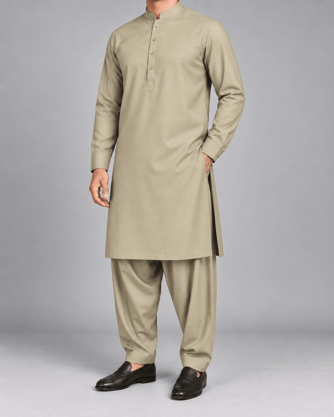 Beige - 180 S (4) - Wazir Suiting