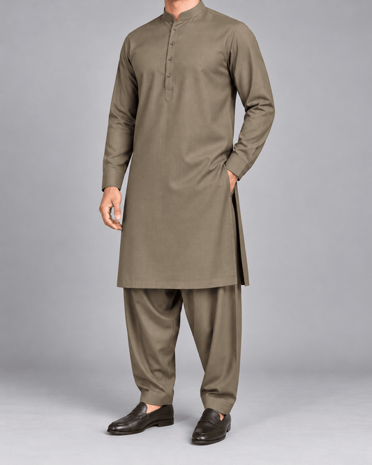 Brown - 180 S (9) - Wazir Suiting