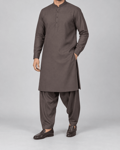 Brown - Australian Wool - Wazir Suiting