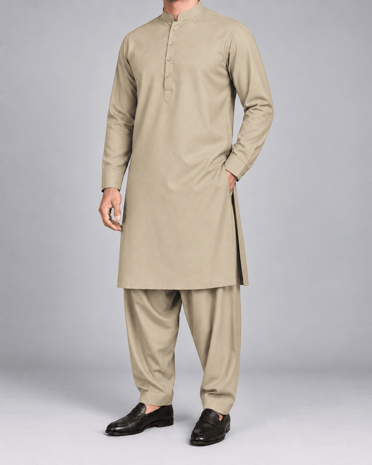 Camel brown - 180 S (6) - Wazir Suiting