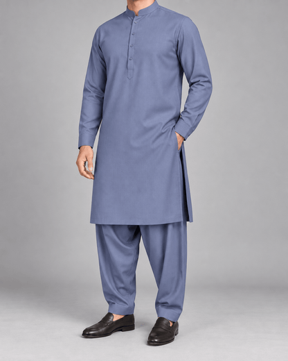 Chambray- Nobility - Wazir Suiting