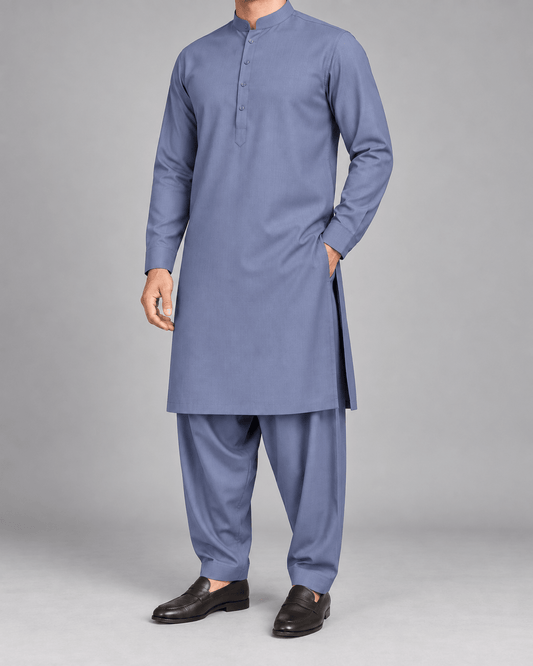 Chambray- Nobility - Wazir Suiting
