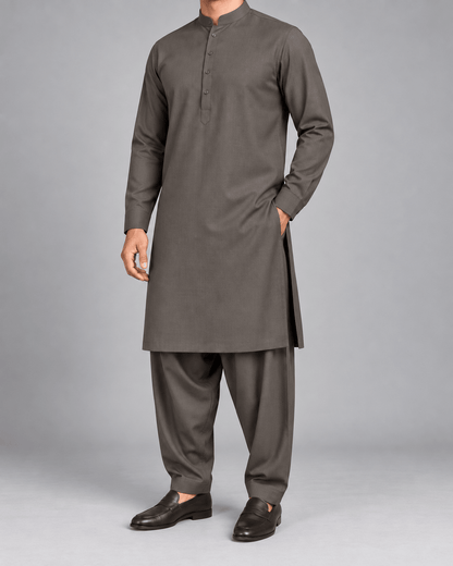 Chocolate Brown - 180 S (13) - Wazir Suiting