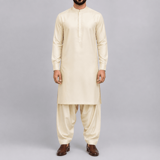 Cream Beige - 7 Star 220S - Wazir Suiting