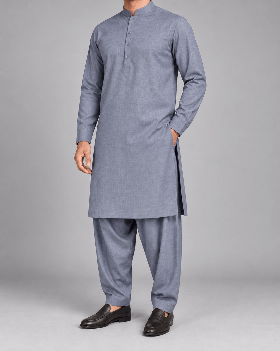 Grey - Australian Wool - Wazir Suiting