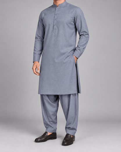Grey - Australian Wool - Wazir Suiting