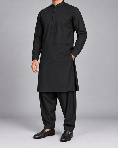 Jet black - 180 S (16) - Wazir Suiting