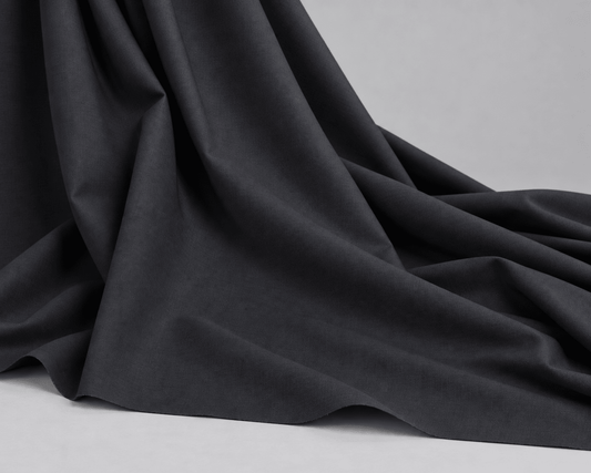 Jet Black - Thailand Wash N Wear - Wazir Suiting