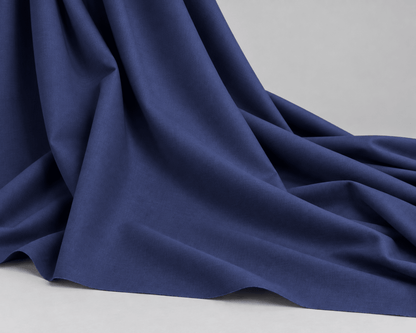 Midnight Navy Blue - Thailand Wash N Wear - Wazir Suiting
