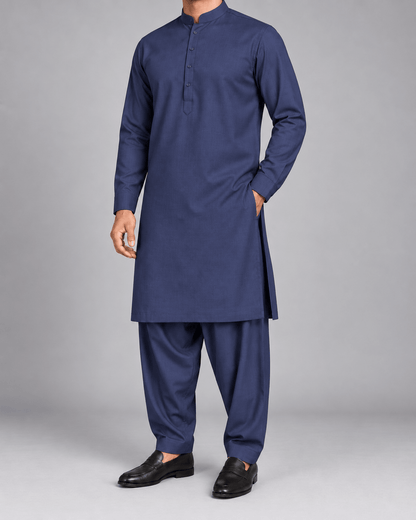 Navy Blue - 180 S (14) - Wazir Suiting