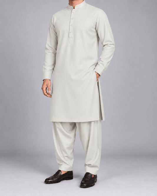 Off White - Thailand Wash N Wear - Wazir Suiting