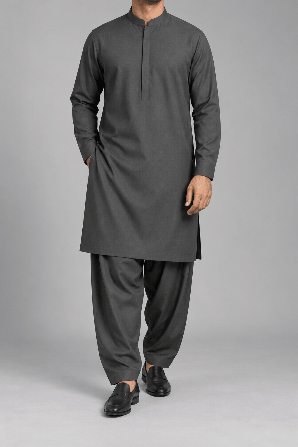 Olive Green - 180 S (12) - Wazir Suiting