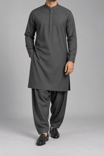 Olive Green - 180 S (12) - Wazir Suiting
