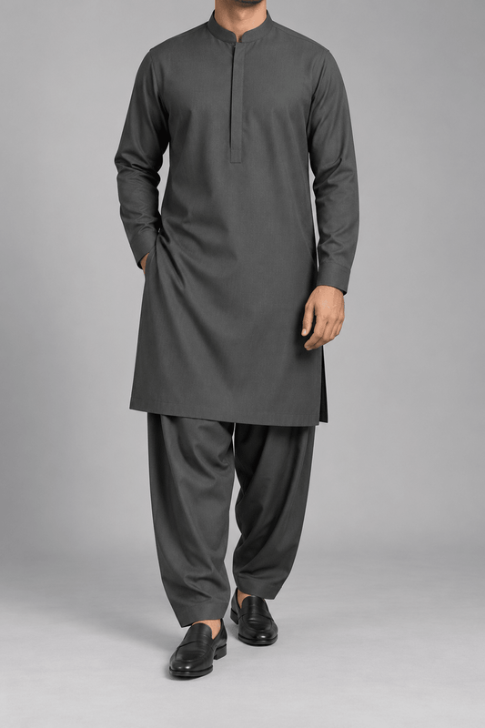 Olive Green - 180 S (12) - Wazir Suiting