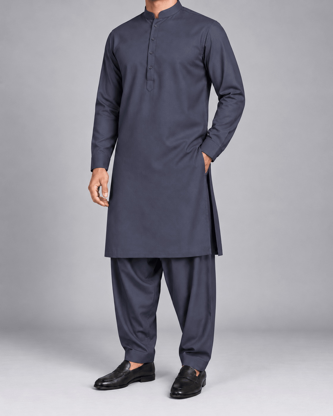 Slate Blue - 7 Star Italian Wool - Wazir Suiting