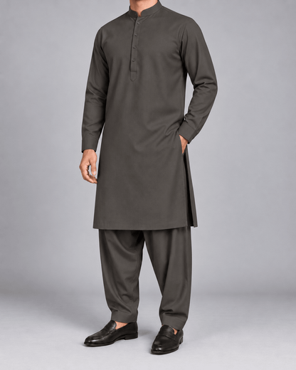 Smoked Mocha - Thailand Wash N Wear - Wazir Suiting