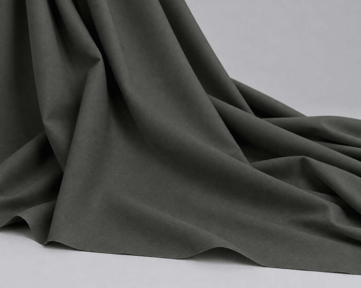 Smoked Olive - Thailand Wash N Wear - Wazir Suiting