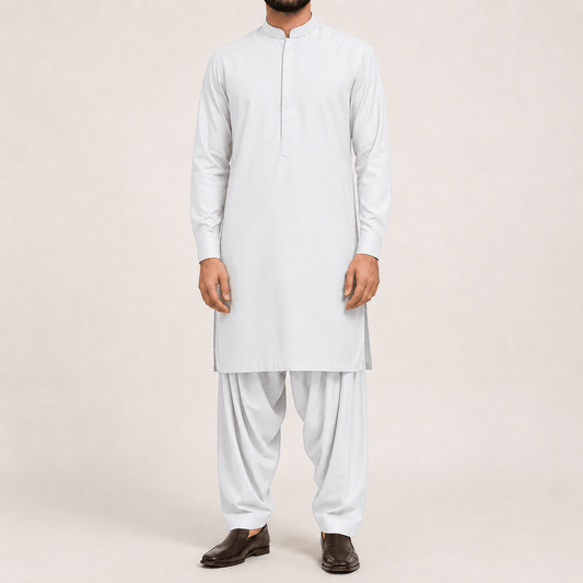 White - 7 Star 220S - Wazir Suiting