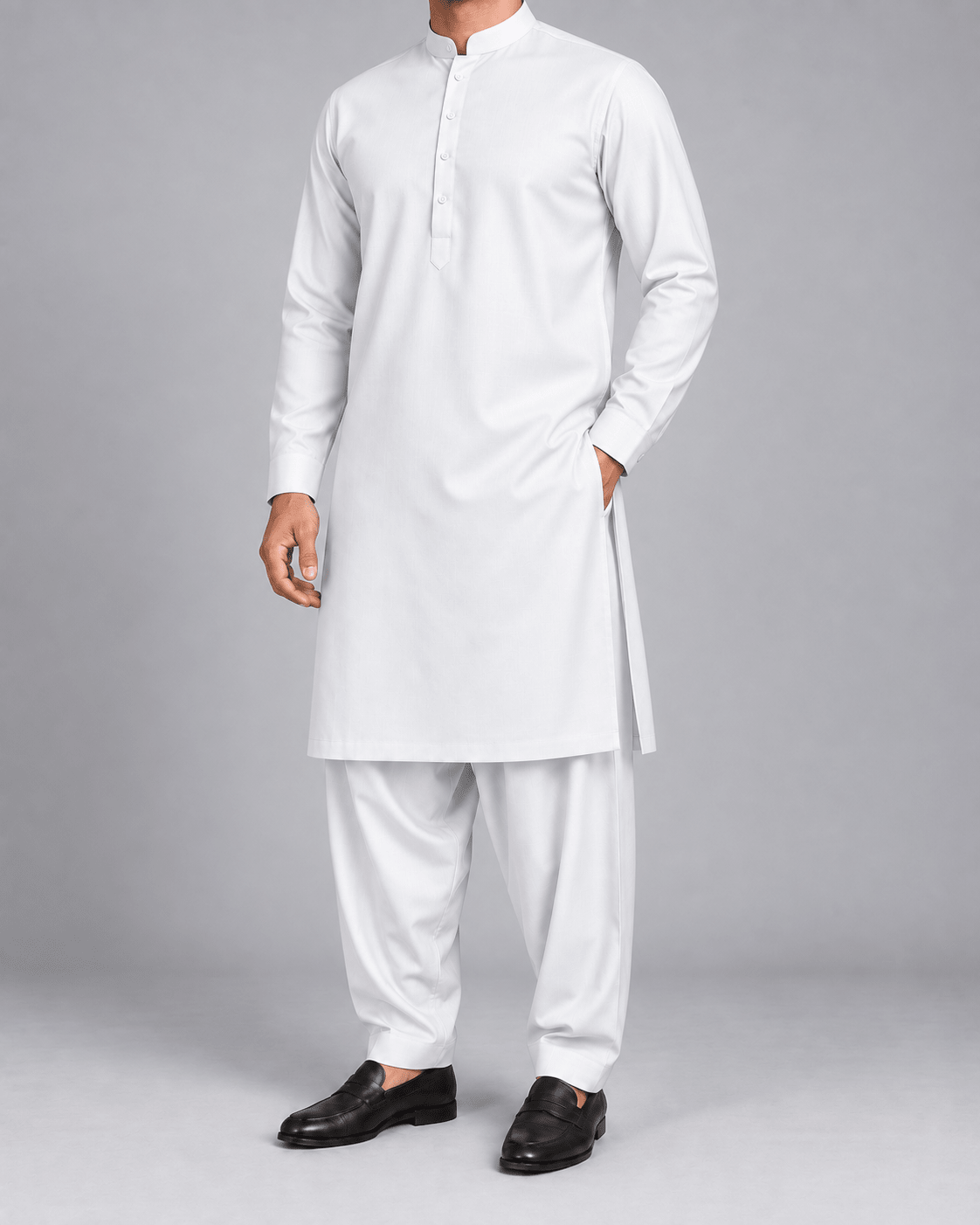 White - Thailand Wash N Wear - Wazir Suiting