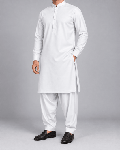 White - Thailand Wash N Wear - Wazir Suiting