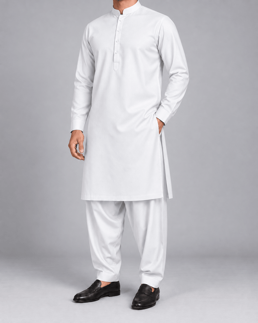 White - Thailand Wash N Wear - Wazir Suiting